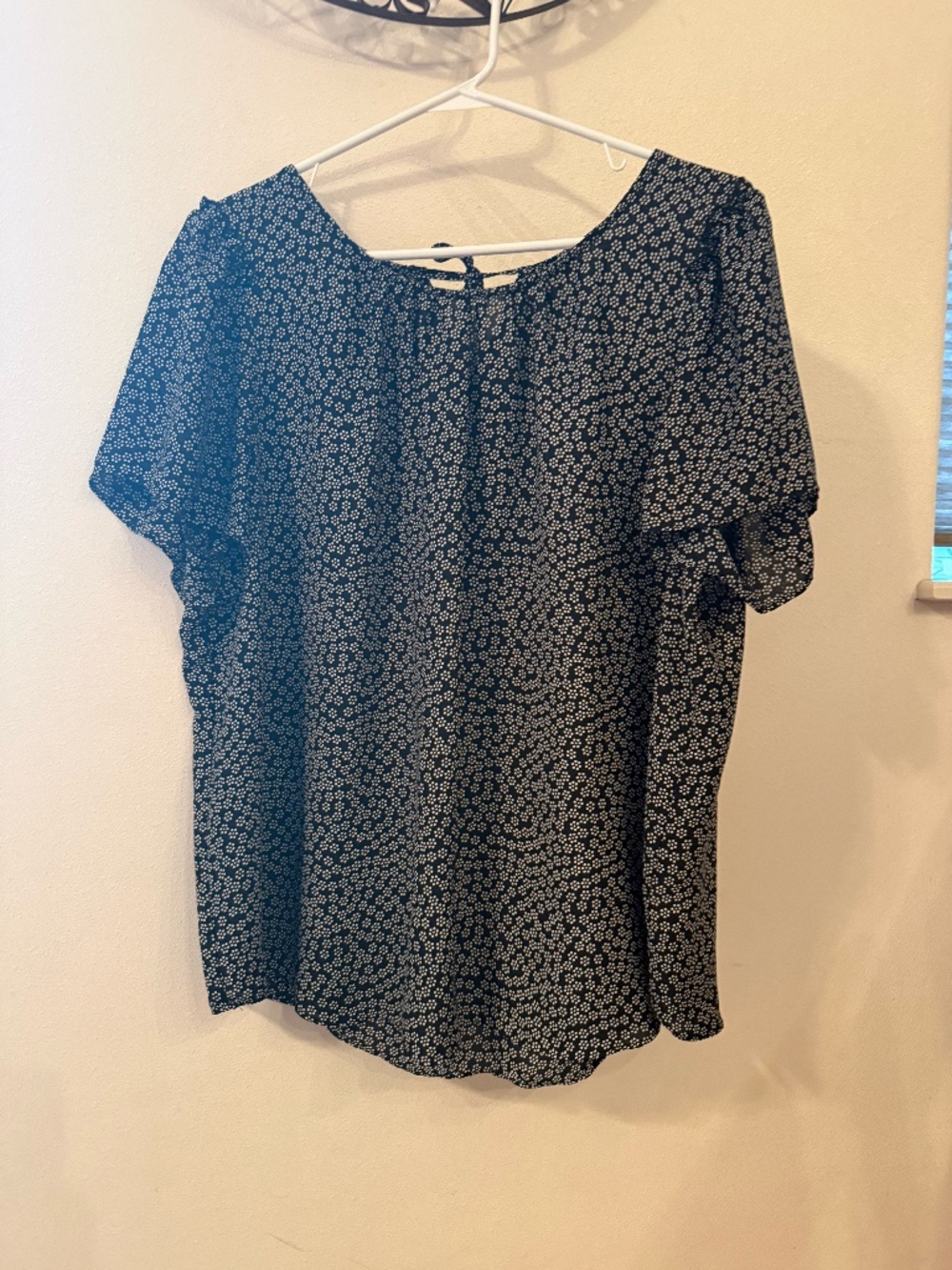 LC Lauren Conrad Black short sleeve blouse